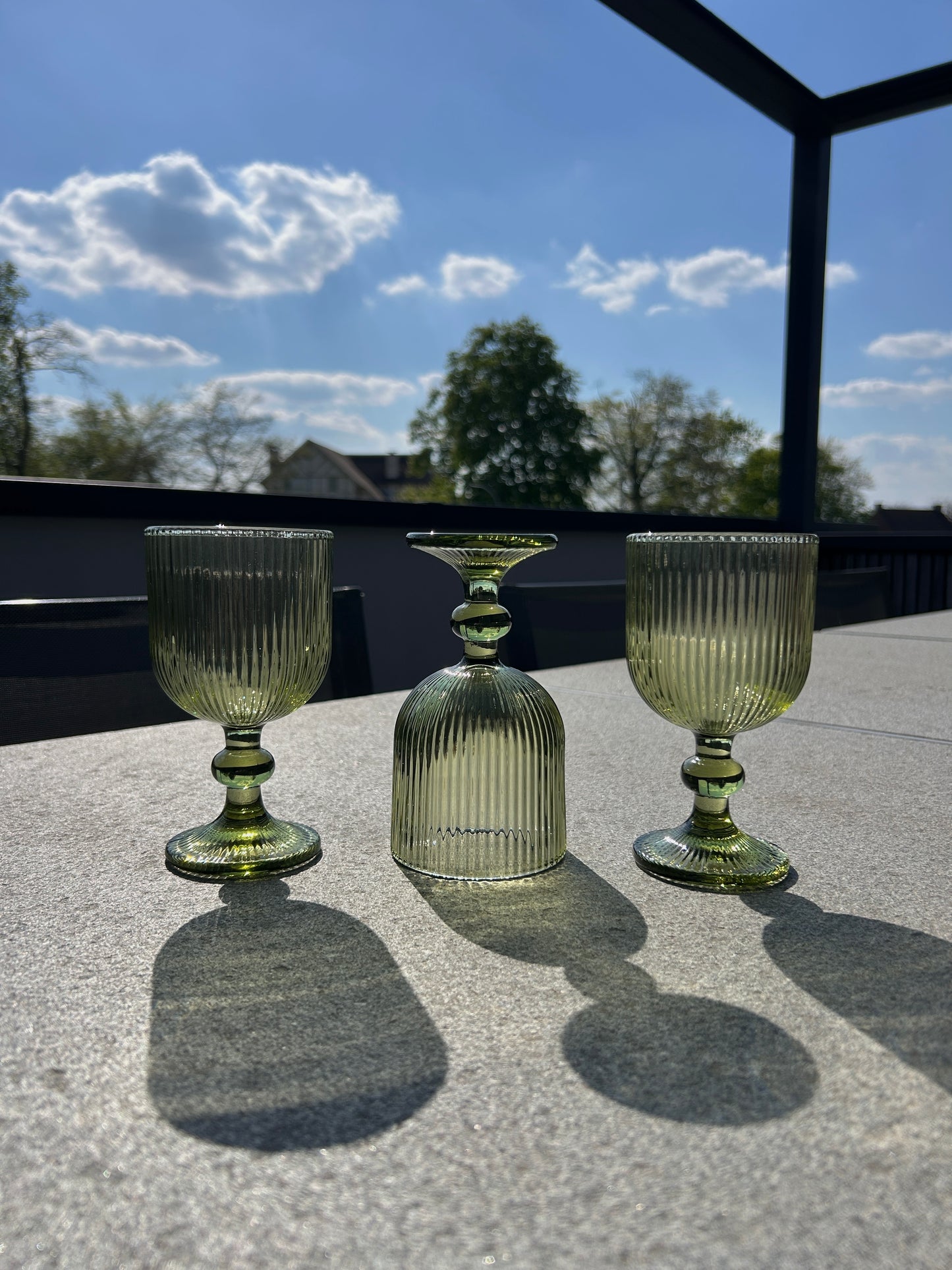 Groene Ribbel Wijnset